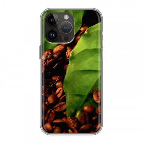 Дизайнерский силиконовый чехол для Iphone 14 Pro Max Кофе напиток
