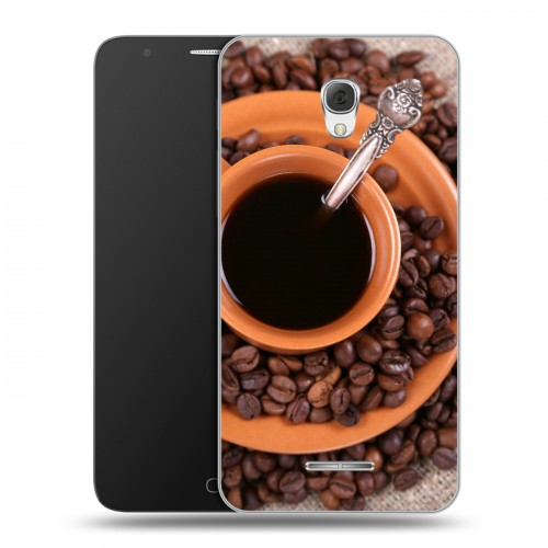 Дизайнерский пластиковый чехол для Alcatel Pop 4 Plus Кофе напиток