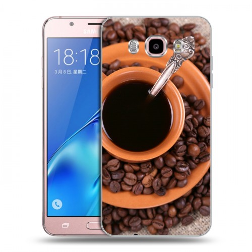 Дизайнерский силиконовый с усиленными углами чехол для Samsung Galaxy J5 (2016) Кофе напиток