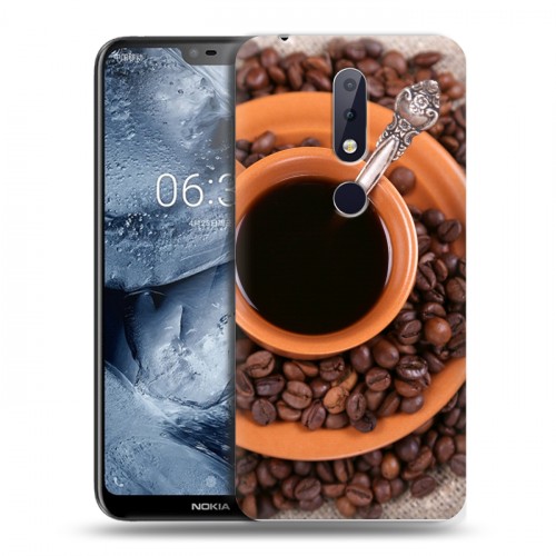 Дизайнерский пластиковый чехол для Nokia 6.1 Plus Кофе напиток