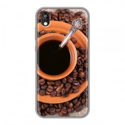 Дизайнерский силиконовый чехол для Huawei Honor 8s Кофе напиток