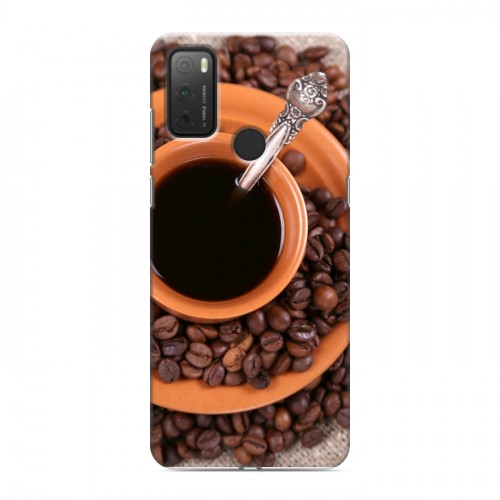 Дизайнерский силиконовый чехол для Alcatel 3L (2021) Кофе напиток