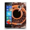 Дизайнерский пластиковый чехол для Microsoft Lumia 435 Кофе напиток