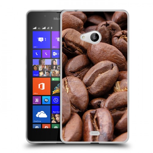 Дизайнерский пластиковый чехол для Microsoft Lumia 540 Кофе напиток