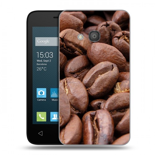 Дизайнерский силиконовый чехол для Alcatel One Touch Pixi 4 (4) Кофе напиток