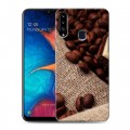 Дизайнерский пластиковый чехол для Samsung Galaxy A20s Кофе напиток