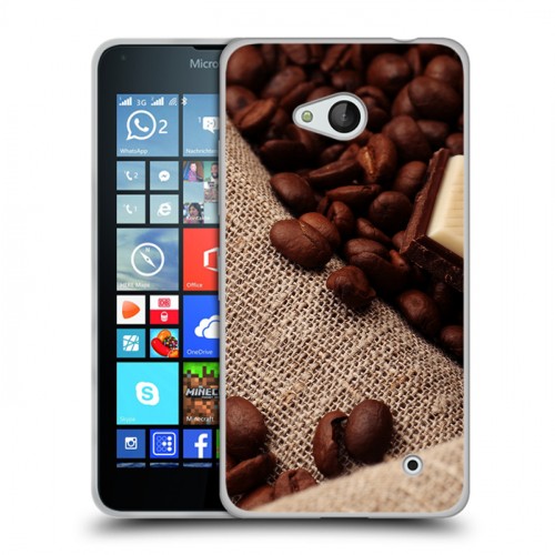 Дизайнерский пластиковый чехол для Microsoft Lumia 640 Кофе напиток