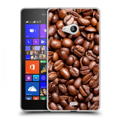 Дизайнерский пластиковый чехол для Microsoft Lumia 540 Кофе напиток