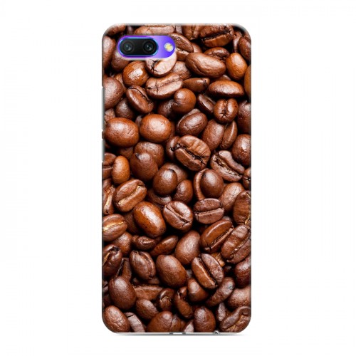 Дизайнерский силиконовый с усиленными углами чехол для Huawei Honor 10 Кофе напиток