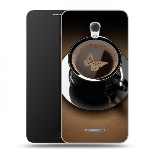 Дизайнерский пластиковый чехол для Alcatel Pop 4 Plus Кофе напиток