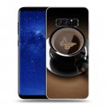 Дизайнерский силиконовый чехол для Samsung Galaxy Note 8 Кофе напиток