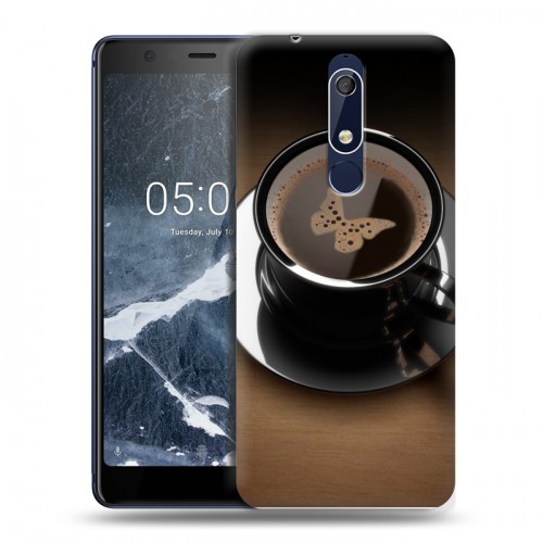 Дизайнерский пластиковый чехол для Nokia 5.1 Кофе напиток