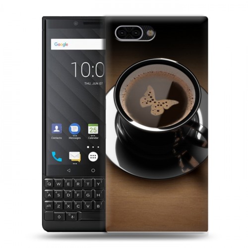Дизайнерский пластиковый чехол для BlackBerry KEY2 Кофе напиток