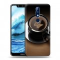 Дизайнерский силиконовый чехол для Nokia 5.1 Plus Кофе напиток