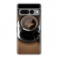 Дизайнерский силиконовый чехол для Google Pixel 7 Pro Кофе напиток