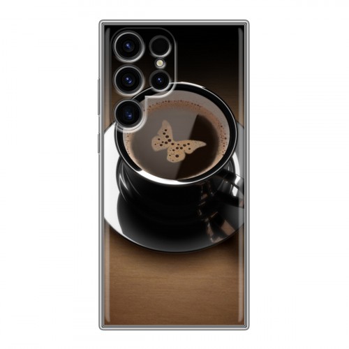 Дизайнерский пластиковый чехол для Samsung Galaxy S24 Ultra Кофе напиток