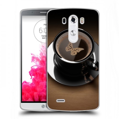 Дизайнерский пластиковый чехол для LG G3 (Dual-LTE) Кофе напиток