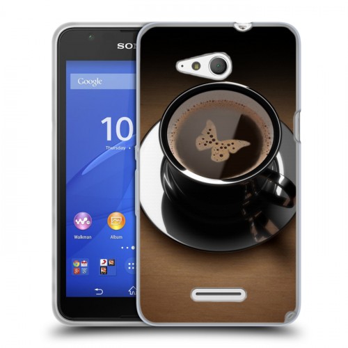 Дизайнерский пластиковый чехол для Sony Xperia E4g Кофе напиток