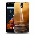 Дизайнерский силиконовый чехол для Wileyfox Storm Кофе напиток