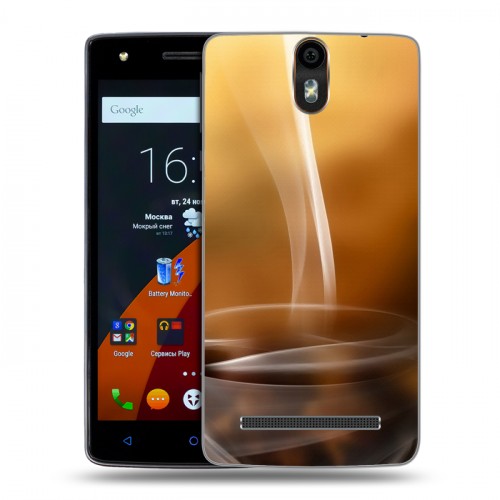 Дизайнерский силиконовый чехол для Wileyfox Storm Кофе напиток