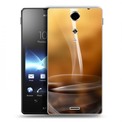 Дизайнерский пластиковый чехол для Sony Xperia TX Кофе напиток