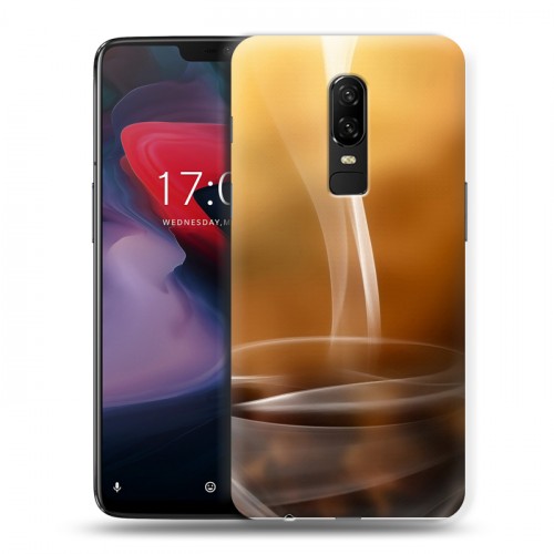 Дизайнерский пластиковый чехол для OnePlus 6 Кофе напиток