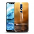 Дизайнерский силиконовый чехол для Nokia 5.1 Plus Кофе напиток