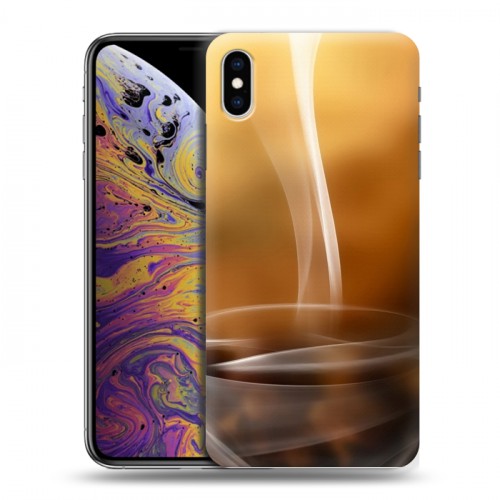 Дизайнерский силиконовый чехол для Iphone Xs Max Кофе напиток