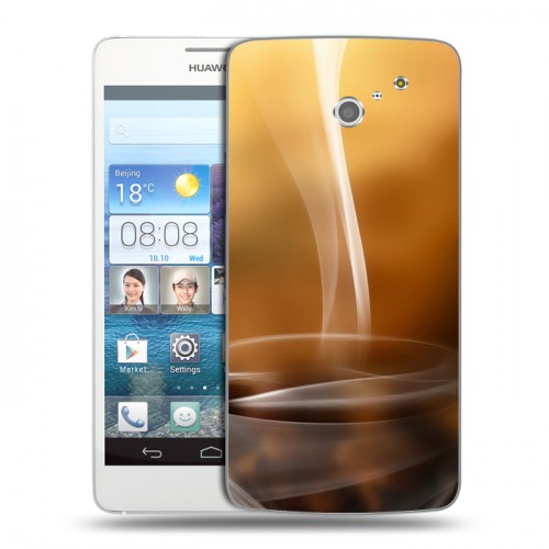 Дизайнерский пластиковый чехол для Huawei Ascend D2 Кофе напиток