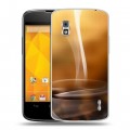 Дизайнерский пластиковый чехол для LG Google Nexus 4 Кофе напиток