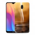 Дизайнерский силиконовый с усиленными углами чехол для Xiaomi RedMi 8A Кофе напиток