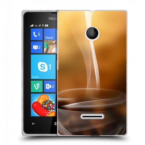 Дизайнерский пластиковый чехол для Microsoft Lumia 435 Кофе напиток