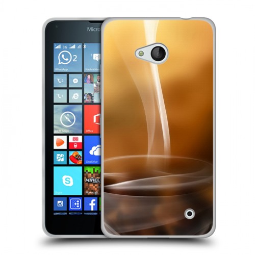 Дизайнерский пластиковый чехол для Microsoft Lumia 640 Кофе напиток