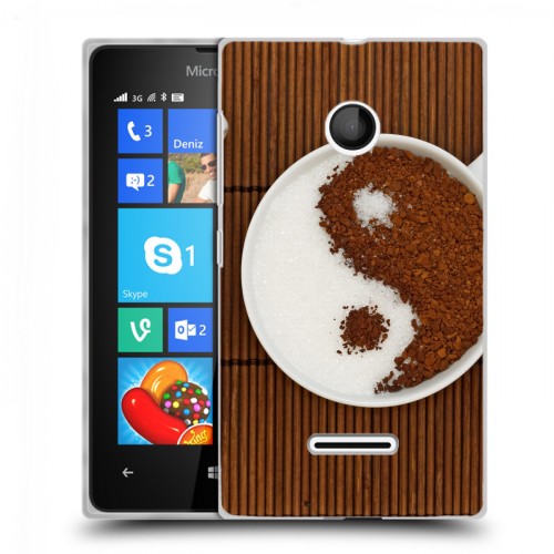 Дизайнерский пластиковый чехол для Microsoft Lumia 435 Кофе напиток