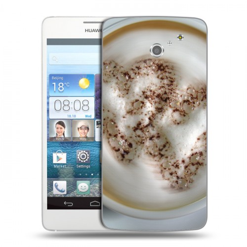 Дизайнерский пластиковый чехол для Huawei Ascend D2 Кофе напиток