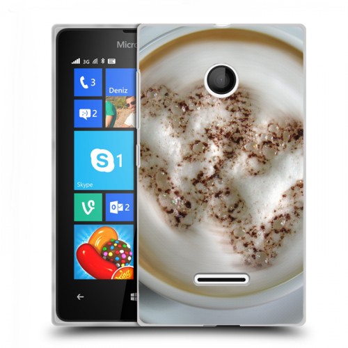 Дизайнерский пластиковый чехол для Microsoft Lumia 435 Кофе напиток