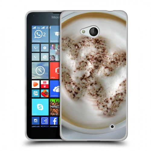 Дизайнерский пластиковый чехол для Microsoft Lumia 640 Кофе напиток