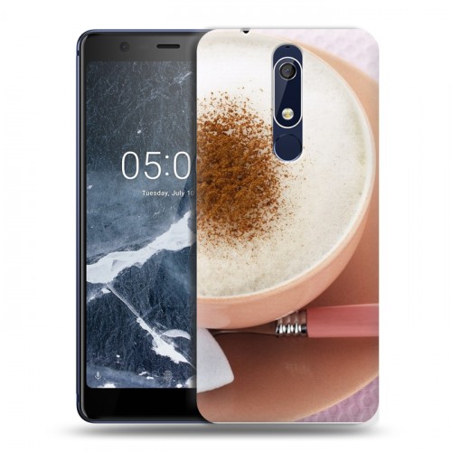 Дизайнерский пластиковый чехол для Nokia 5.1 Кофе напиток