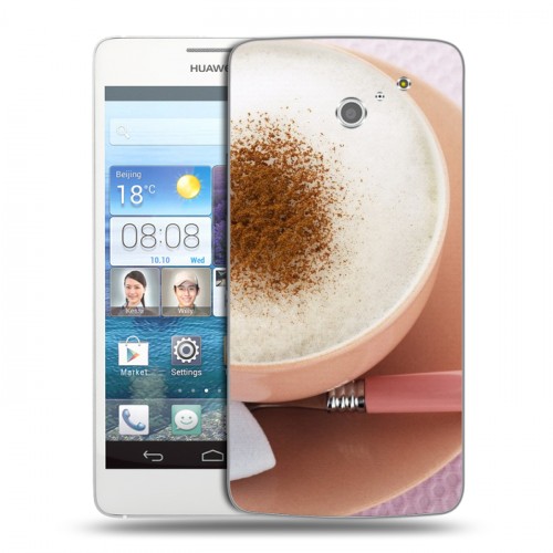 Дизайнерский пластиковый чехол для Huawei Ascend D2 Кофе напиток