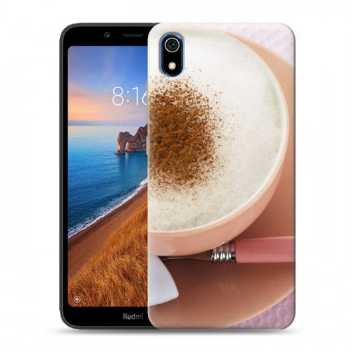 Дизайнерский силиконовый чехол для Xiaomi RedMi 7A Кофе напиток