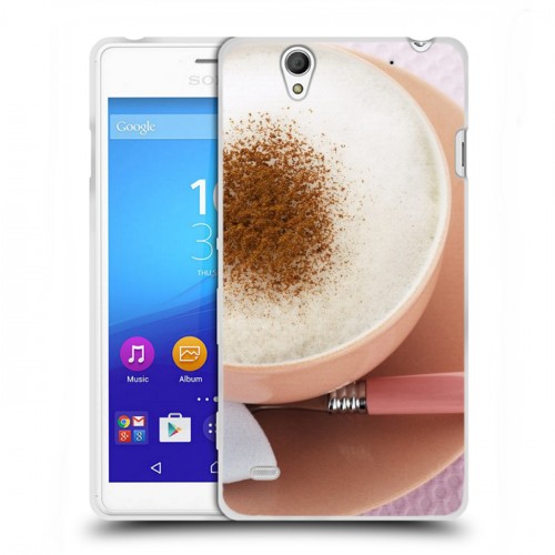 Дизайнерский пластиковый чехол для Sony Xperia C4 Кофе напиток