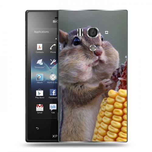 Дизайнерский пластиковый чехол для Sony Xperia acro S Кукуруза