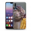 Дизайнерский силиконовый с усиленными углами чехол для Huawei P20 Pro Кукуруза