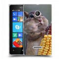 Дизайнерский пластиковый чехол для Microsoft Lumia 435 Кукуруза