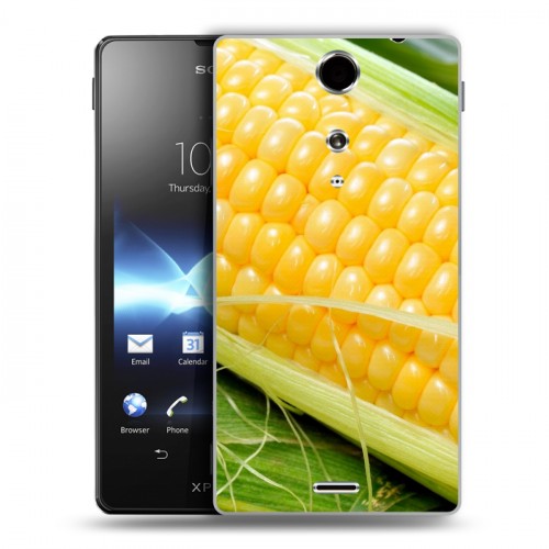 Дизайнерский пластиковый чехол для Sony Xperia TX Кукуруза