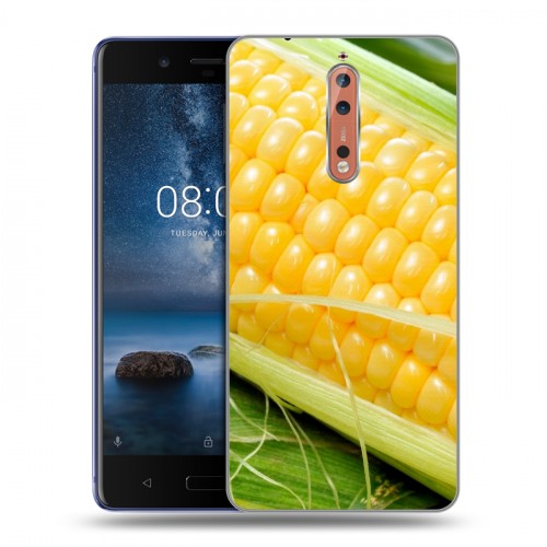 Дизайнерский пластиковый чехол для Nokia 8 Кукуруза