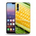 Дизайнерский силиконовый с усиленными углами чехол для Huawei P20 Pro Кукуруза