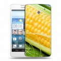 Дизайнерский пластиковый чехол для Huawei Ascend D2 Кукуруза