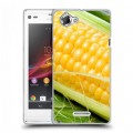 Дизайнерский пластиковый чехол для Sony Xperia L Кукуруза