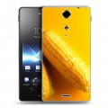 Дизайнерский пластиковый чехол для Sony Xperia TX Кукуруза